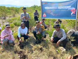 Ribuan Bibit Mangrove  Ditanam Humas Polda NTB pada HUT Humas Polri Ke-72