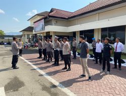 Kasatgas Humas Polres KSB Pimpin Apel Operasi Mantap Brata Rinjani 2023 – 2024