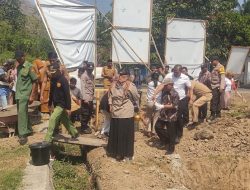 Polsek Brang Rea Hadiri Peletekan Batu Pertama Gedung Serbaguna Desa Tepas