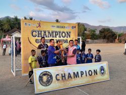 Kapolsek Jereweh Hadiri Penutupan Turnamen Garuda Muda CUP KU-9 2023