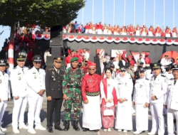 Camat Biringkanaya Ikut Upacara HUT Kemerdekaan RI ke-78 di Anjungan Pantai Losari Kota Makassar