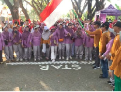 RW. 09 BTN Tirasa Gelar Gerak jalan Santai Peringati Hari Kemerdekaan RI Ke 78 di Hadiri oleh Camat Biringkanaya