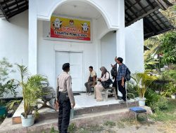 Satgas OMB Rinjani 2023-2024 Polres Loteng Laksanakan Pengamanan Gudang Logistik Pemilu 2024.