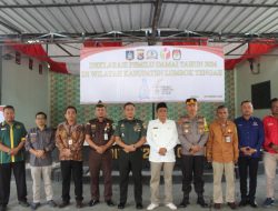 Kabag SDM Polres Loteng Hadiri Deklarasi Damai Pemilu 2024 Di Kabupaten Lombok Tengah.