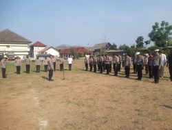 Kasi Humas Polres Sumbawa Barat Pimpin Apel OMB Rinjani 2023-2024 Persiapan Patroli
