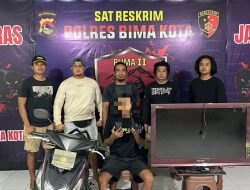 Polres Bima Kota Berhasil Ungkap Kasus Curanmor dan Curat, Pelaku Residivis Dilumpuhkan