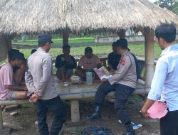 Polsek Batukliang Polres Loteng Turun Langsung Laksanakan Sosialisasi TPPO.