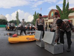 Tanggap Darurat Bencana Alam, Polres Loteng Gelar Sarana Dan Prasarana.