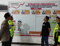 Satgas OMB Polres Loteng Patroli dan Pantau Gudang Logistik Pemilu.