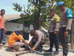 Kapolsek Kayangan Gandeng BPBD Salurkan Air Bersih