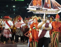 Karnaval budaya Kecamatan Ujung Tanah ikut meriahkan Puncak HUT ke-416 Kota Makassar