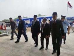 Kasatpol PP Makassar Dampingi Danny Pomanto Upacara Sertijab Danlanud TNI AU Sultan Hasanuddin