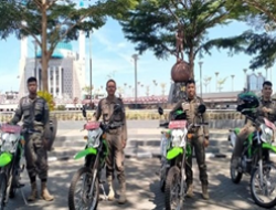 Tim Paronda Satpol PP Secara Rutin Gelar kegiatan patroli guna memantau kondisi pedestarian tersebut