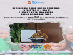 Plt. Kepala DPPKB Kota Makassar Membuka kegiatan “Menuju Makassar Zero Stunting.”