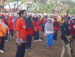 Warga Tamalanrea Kecamatan Biringkanaya “Ikut Senam Baik untuk Semua”