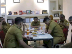 Lurah Katimbang Menghadiri Rakor Menyambut HUT Kota Makassar ke-416