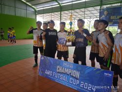 AMD Cup 2024 Turnamen Perdana Futsal se Kecamatan Jonggat Sukses Digelar