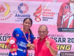 Siswi UPT SPF SMPN 1 Raih 3 Medali Emas di Porkot Makassar 2023