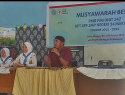 Pembukaan Musyawarah Besar(Mubes) PMR-PMI 347 UPT SPF SMP Negeri 24 Makassar