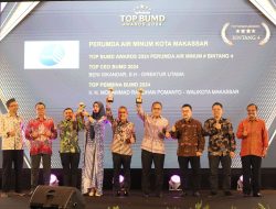 PDAM Makassar Raih Predikat Bintang 4, Beni Iskandar Berhasil Sabet Penghargaan Top CEO BUMD 2024