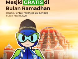 Selama Ramadhan, PDAM Gratiskan Tagihan Air untuk Masjid di Kota Makassar