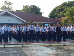 UPT SMPN 13 Makassar Gelar Upacara Bendera Pembukaan Tahun Ajaran 2023-2024