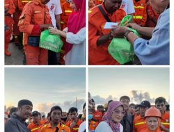 UPT SPF SMPN 24 Makassar Turut Serta Dalam Pembagian Infaq Kepada PNS dan PPPK di Rangkaikan Buka Puasa Bersama di Pantai Losari