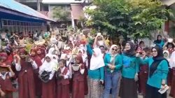 Peringati Hari Bumi, Siswa UPT SPF SDI Batua I Makassar Lakukan Kegiatan Menanam Pohon