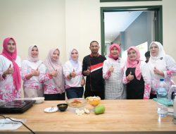 Silaturahmi dan Sinergitas, Fadliah Firman Bersama Istri Wali Kota Ikuti Cooking Class di Rakernas Apeksi XVII