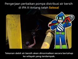 Pengerjaan Pompa di IPA III Antang Selesai, PDAM Makassar: Tekanan Debit Air Bersih Akan Kembali Dinormalkan