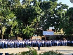 Pelaksanaan Upacara Bendera Setiap Hari Senin di UPT SPF SMPN 12 Makassar