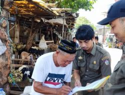 Satpol PP Tertibkan Pedagang Hewan Kurban yang Gunakan Bahu Jalan