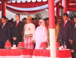 Wali Kota Danny Hadiri Peringatan Detik-Detik Proklamasi HUT RI ke-79 di Rujab Gubernur Sulsel
