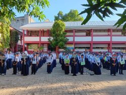 Apel Pembukaan dan Penutupan MPLS di UPT SPF SMPN 46 Makassar Tandai Transisi Siswa Baru Menjadi Peserta Didik Resmi