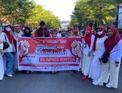 HUT RI Ke-79, UPT SPF SDI Bontoa Makassar Gelar Upacara dan Karnaval