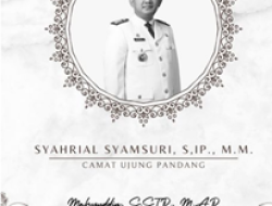 Disperkim Makassar Turut Berduka Cita Atas Wafatnya Camat Ujung Pandang