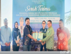 Disperkim Makassar Serah Terima PSU KSO Ciputra Yasmin