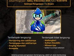 Kebocoran Pipa di Gowa, PDAM Makassar Pastikan Perbaikan Rampung dalam 24 Jam