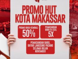 Sambut HUT Ke-417 Kota Makassar, PDAM Berikan Promo Spesial Bagi Pelanggan Baru dan Nonaktif
