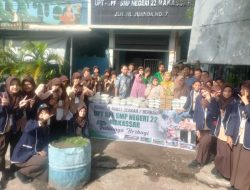 Melalui Jum’at Berkah, UPT SPF SMPN 22 Makassar Perkuat Nilai Kepedulian Sosial