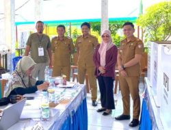 Kadis Kesehatan Didampingi Camat dan Sekcam Biringkanaya Pantau TPS Laikang