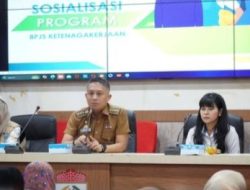 Sosialisasi BPJS Ketenagakerjaan di Kecamatan Ujung Tanah, Camat Amanda: Lindungi Hak Pekerja