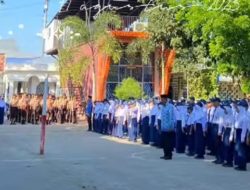 UPT SPF SMPN 36 Makassar Gelar Upacara Rutin, Tanamkan Nilai Nasionalisme