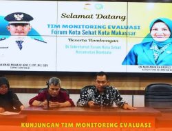 Camat Bontoala Terima kunjungan dari Tim Monitoring Evaluasi Forum Kota Sehat Kota Makassar