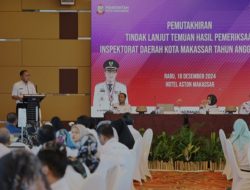 Pemutakhiran Data Temuan Pemeriksaan, Wali Kota Makassar Apresiasi Aplikasi Sipakatau Inspektorat