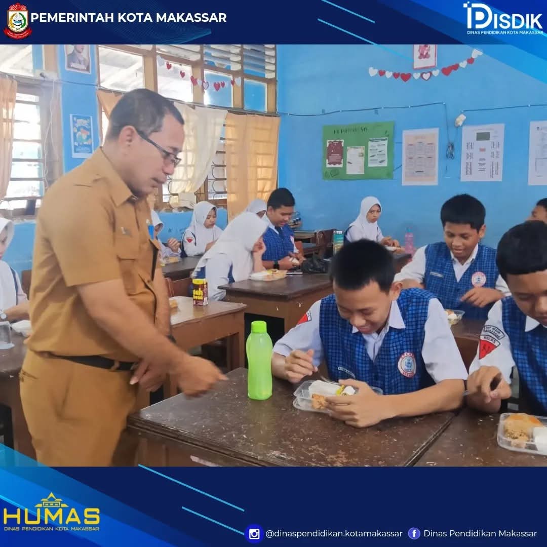 Plh. Kadis Pendidikan Makassar dan Wali Kota Luncurkan Program Makan Bergizi Gratis di 10 Sekolah