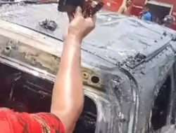 Mobil Terbakar di SPBU Kabupaten Wajo, Diduga Akibat Main HP Saat Isi Bensin