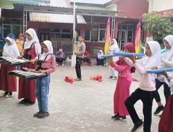 Semangat Tinggi! Siswa UPT SPF SDN Beroanging Makassar Intensif Berlatih untuk Lomba Karnaval Marching Band