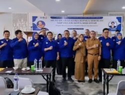 Kepala UPT SPF SMPN 54, Dra. Habiba, M.Pd., Hadiri Pelantikan Pengurus MKKS Kota Makassar Periode 2024-2028