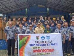 SMPN 35 Makassar Terima Kunjungan Studi Tiru dari SMPN 13 Palu